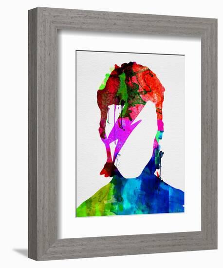 David Watercolor Portrait-Lora Feldman-Framed Premium Giclee Print