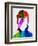 David Watercolor Portrait-Lora Feldman-Framed Premium Giclee Print