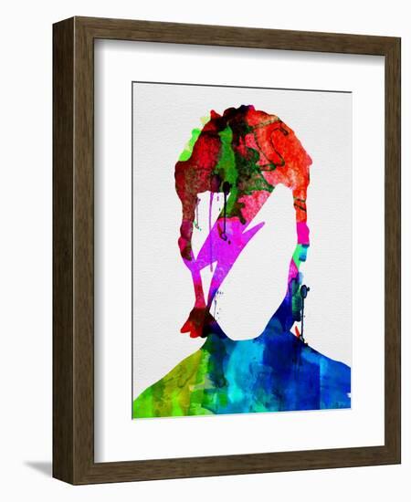 David Watercolor Portrait-Lora Feldman-Framed Premium Giclee Print