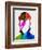 David Watercolor Portrait-Lora Feldman-Framed Premium Giclee Print