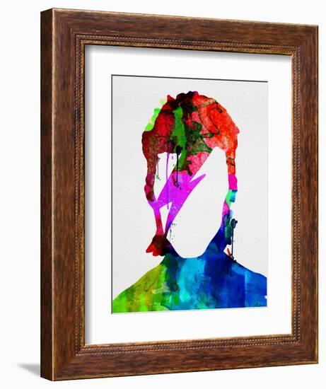 David Watercolor Portrait-Lora Feldman-Framed Premium Giclee Print