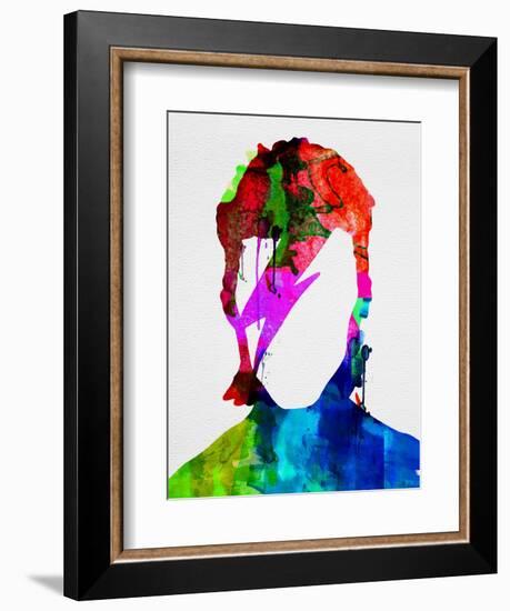 David Watercolor Portrait-Lora Feldman-Framed Premium Giclee Print