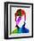 David Watercolor Portrait-Lora Feldman-Framed Premium Giclee Print