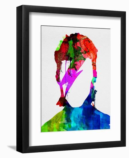 David Watercolor Portrait-Lora Feldman-Framed Premium Giclee Print