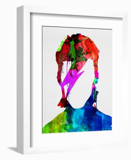 David Watercolor Portrait-Lora Feldman-Framed Premium Giclee Print