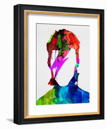 David Watercolor Portrait-Lora Feldman-Framed Premium Giclee Print