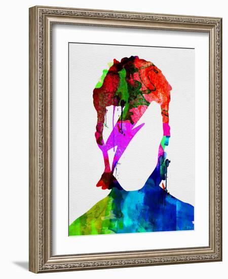 David Watercolor Portrait-Lora Feldman-Framed Art Print