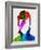 David Watercolor Portrait-Lora Feldman-Framed Art Print