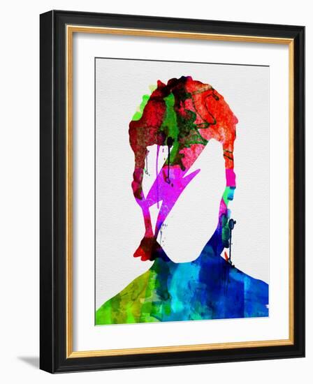 David Watercolor Portrait-Lora Feldman-Framed Art Print