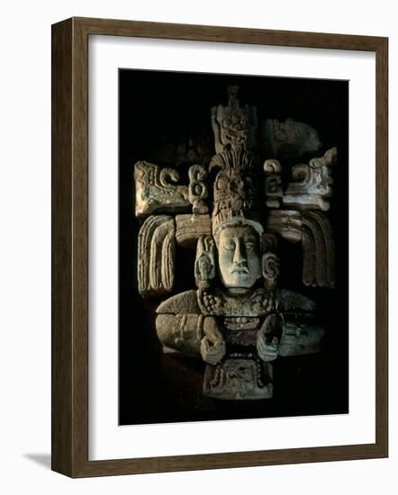 David Webser, Corn God, Royal Maya Tomb II, Sepulturas, Copan, Honduras-Kenneth Garrett-Framed Photographic Print