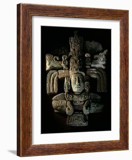 David Webser, Corn God, Royal Maya Tomb II, Sepulturas, Copan, Honduras-Kenneth Garrett-Framed Photographic Print