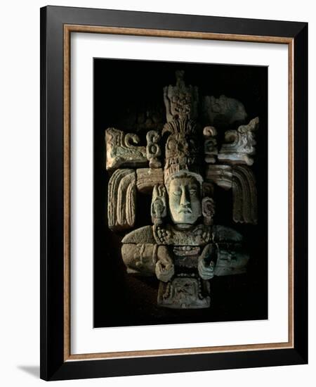 David Webser, Corn God, Royal Maya Tomb II, Sepulturas, Copan, Honduras-Kenneth Garrett-Framed Photographic Print