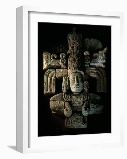 David Webser, Corn God, Royal Maya Tomb II, Sepulturas, Copan, Honduras-Kenneth Garrett-Framed Photographic Print