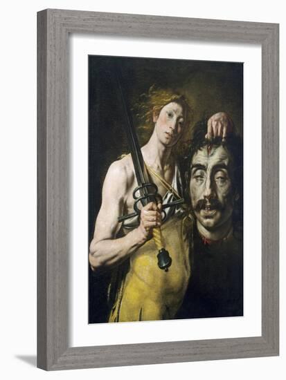 David with Goliath's Head, 1617-1624-Tanzio da Varallo-Framed Giclee Print