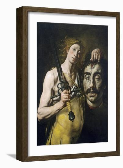 David with Goliath's Head, 1617-1624-Tanzio da Varallo-Framed Giclee Print