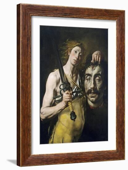 David with Goliath's Head, 1617-1624-Tanzio da Varallo-Framed Giclee Print