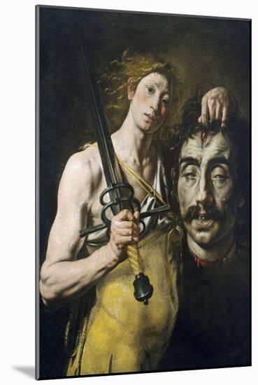 David with Goliath's Head, 1617-1624-Tanzio da Varallo-Mounted Giclee Print