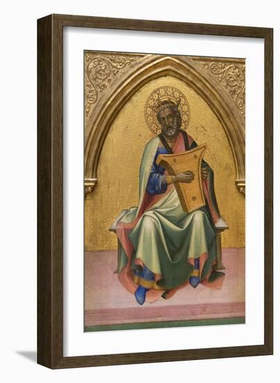 David with Lyre-Lorenzo Monaco-Framed Art Print