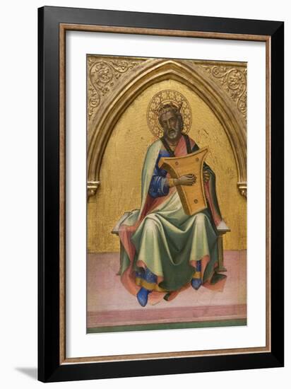 David with Lyre-Lorenzo Monaco-Framed Art Print