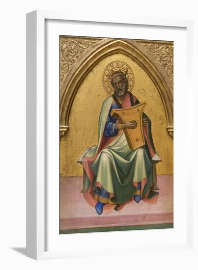 David with Lyre-Lorenzo Monaco-Framed Art Print