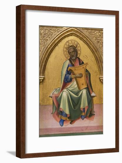 David with Lyre-Lorenzo Monaco-Framed Art Print