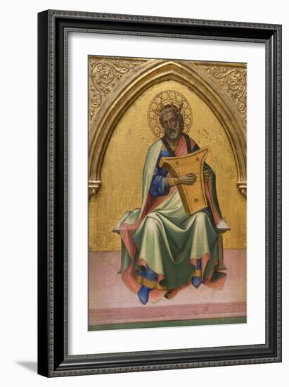 David with Lyre-Lorenzo Monaco-Framed Art Print