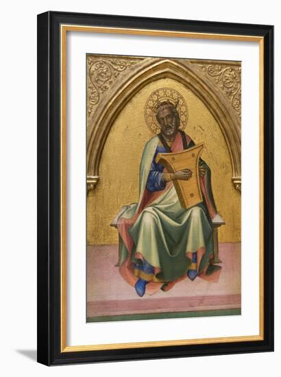 David with Lyre-Lorenzo Monaco-Framed Art Print