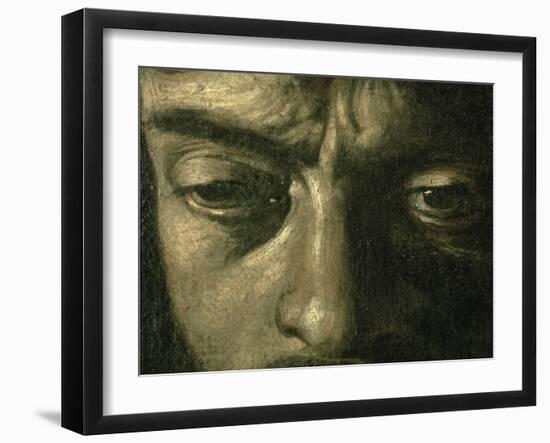 David with the Head of Goliath, 1606-Caravaggio-Framed Giclee Print