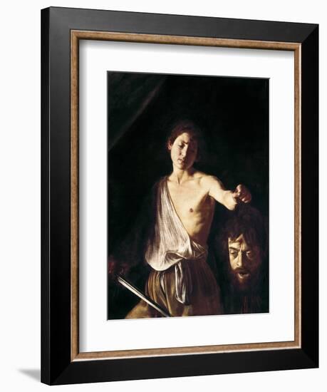 David with the Head of Goliath-Caravaggio-Framed Giclee Print