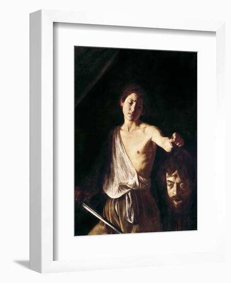 David with the Head of Goliath-Caravaggio-Framed Giclee Print