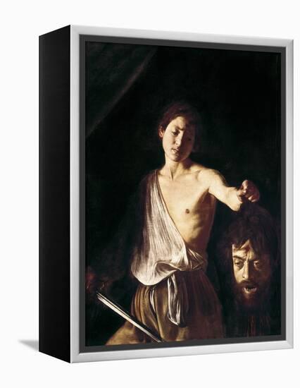 David with the Head of Goliath-Caravaggio-Framed Premier Image Canvas