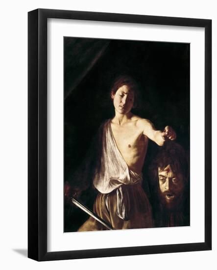 David with the Head of Goliath-Caravaggio-Framed Giclee Print