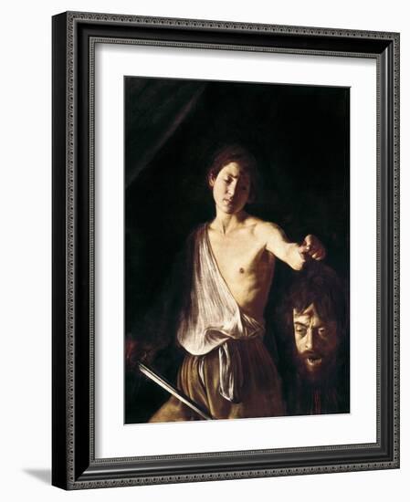 David with the Head of Goliath-Caravaggio-Framed Giclee Print