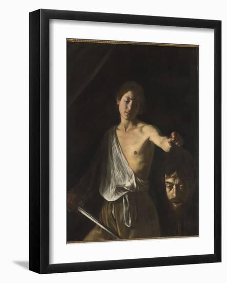 David with the Head of Goliath-Caravaggio-Framed Giclee Print