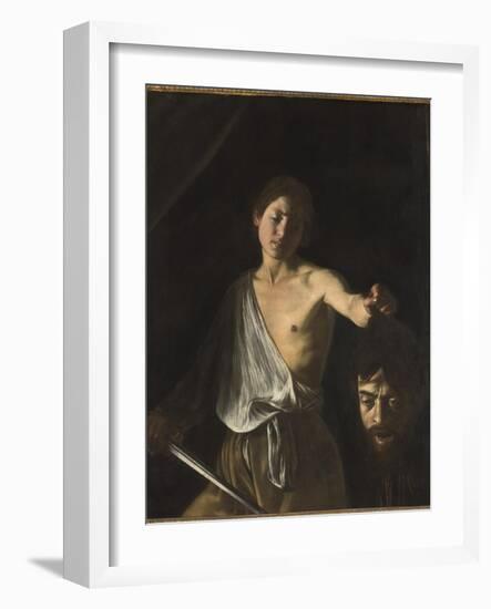 David with the Head of Goliath-Caravaggio-Framed Giclee Print