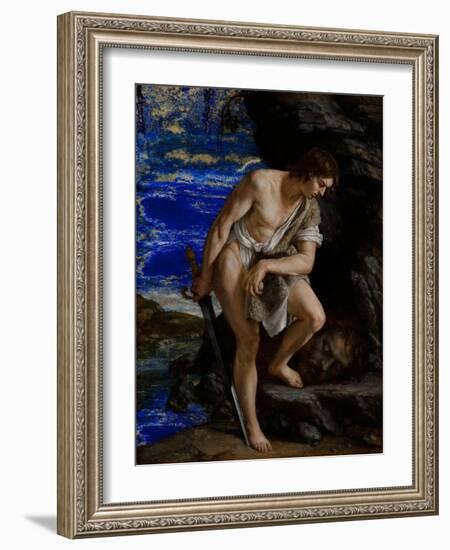 David with the Head of Goliath-Orazio Gentileschi-Framed Giclee Print