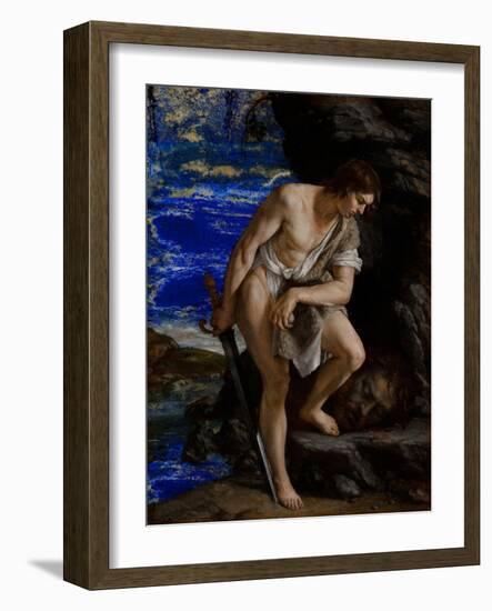 David with the Head of Goliath-Orazio Gentileschi-Framed Giclee Print