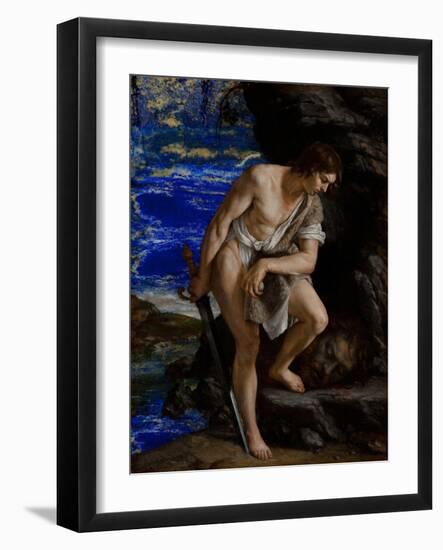 David with the Head of Goliath-Orazio Gentileschi-Framed Giclee Print