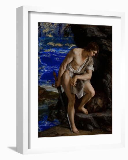 David with the Head of Goliath-Orazio Gentileschi-Framed Giclee Print