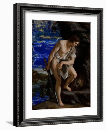 David with the Head of Goliath-Orazio Gentileschi-Framed Giclee Print