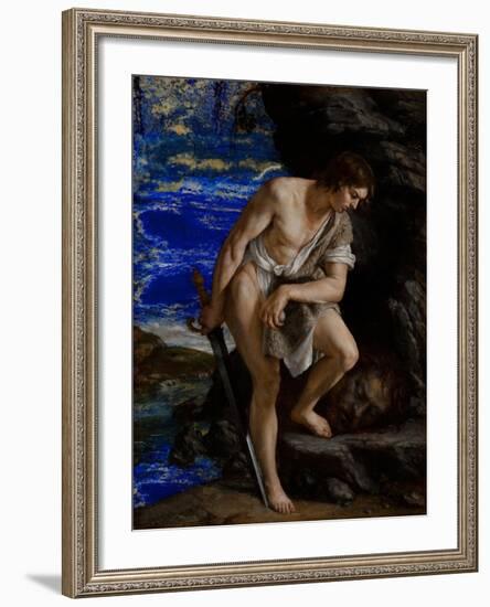 David with the Head of Goliath-Orazio Gentileschi-Framed Giclee Print