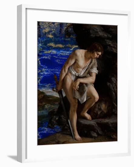 David with the Head of Goliath-Orazio Gentileschi-Framed Giclee Print