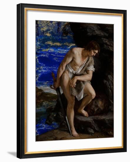 David with the Head of Goliath-Orazio Gentileschi-Framed Giclee Print