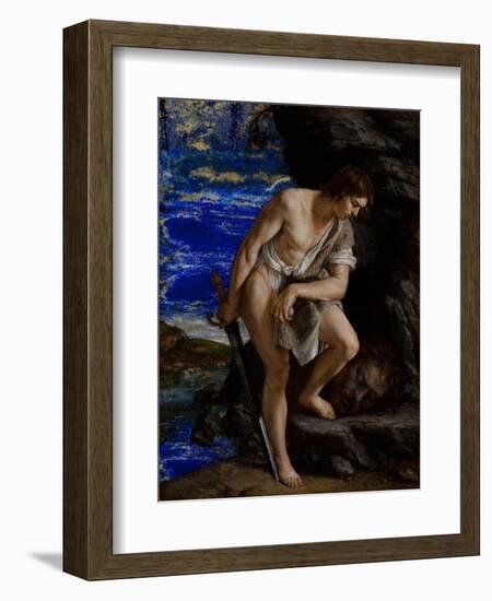 David with the Head of Goliath-Orazio Gentileschi-Framed Giclee Print