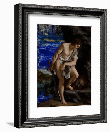 David with the Head of Goliath-Orazio Gentileschi-Framed Giclee Print