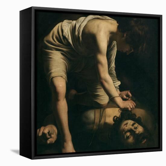 David with the Head of Goliath-Caravaggio-Framed Premier Image Canvas