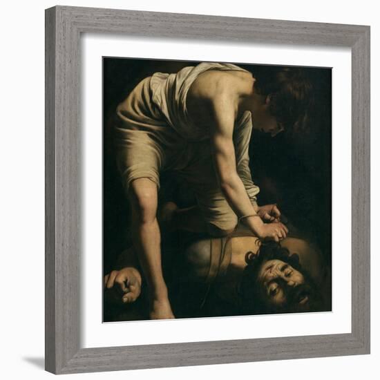 David with the Head of Goliath-Caravaggio-Framed Giclee Print