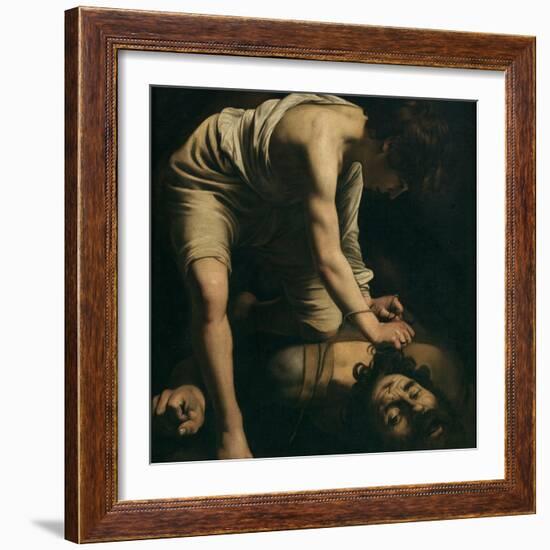 David with the Head of Goliath-Caravaggio-Framed Giclee Print