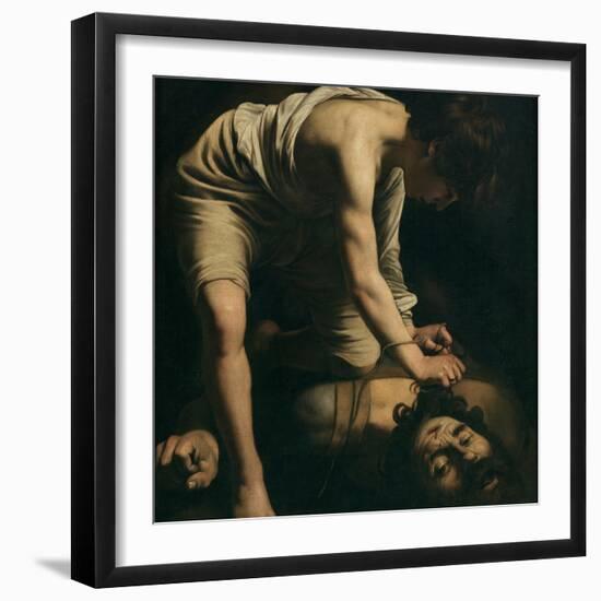 David with the Head of Goliath-Caravaggio-Framed Giclee Print