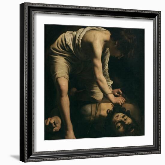 David with the Head of Goliath-Caravaggio-Framed Giclee Print